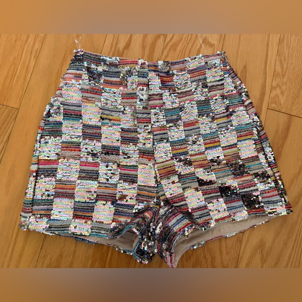 Boutique Multicolor Sequin Shorts